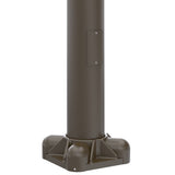 35' Tall x 8.0" Base OD x 4.5" Top OD x 0.250" Thick, Round Tapered Aluminum, Anchor Base Light Pole