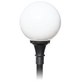 54w LED, 18" Acrylic Globe Post Top Lamp with Decorative Base, 7500 Lumens