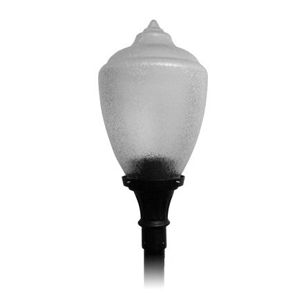 45w LED, 31" Modified Acorn Design Post Top Lamp with Decorative Base, 6300 Lumens