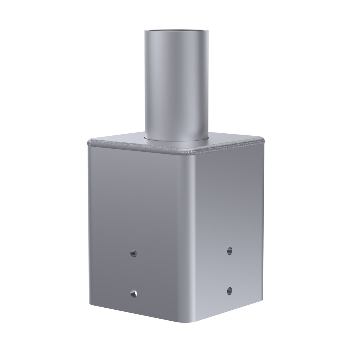 2.38" OD External Tenon Adapter for Square Poles, Fits 5" OD Pole Top - FREE Ground Shipping