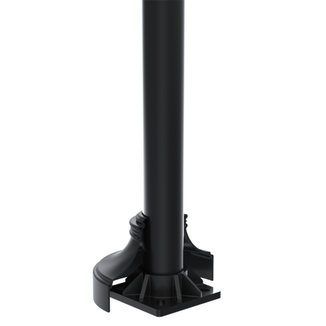 CL1 Decorative Clamshell Light Pole Base Cover for 4" Round Light Poles