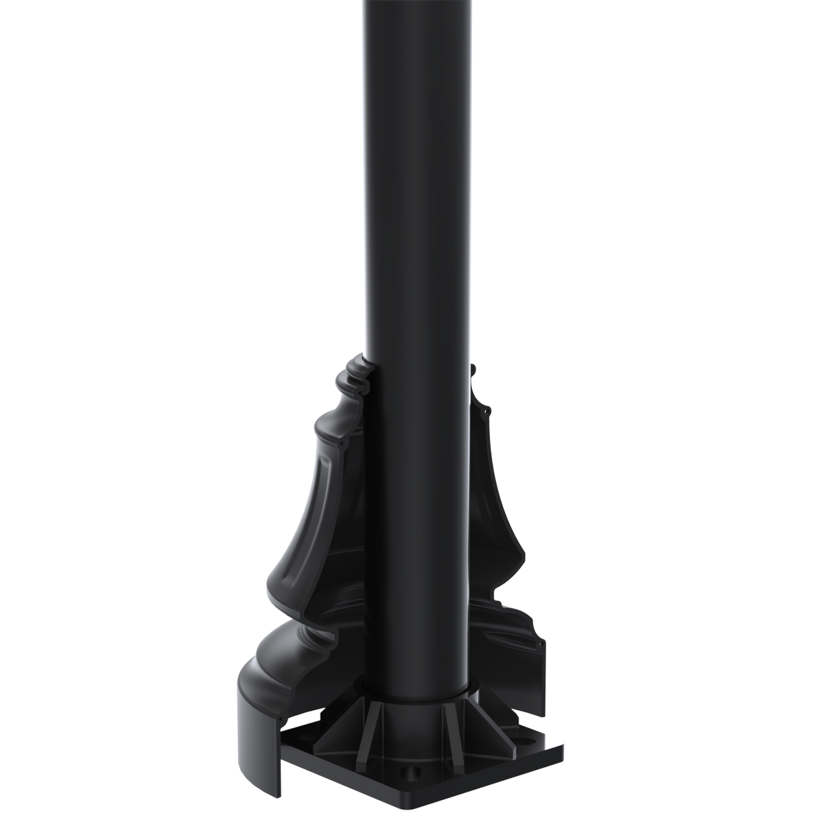 CL2 Decorative Clamshell Light Pole Base Cover for 6" Round Light Poles