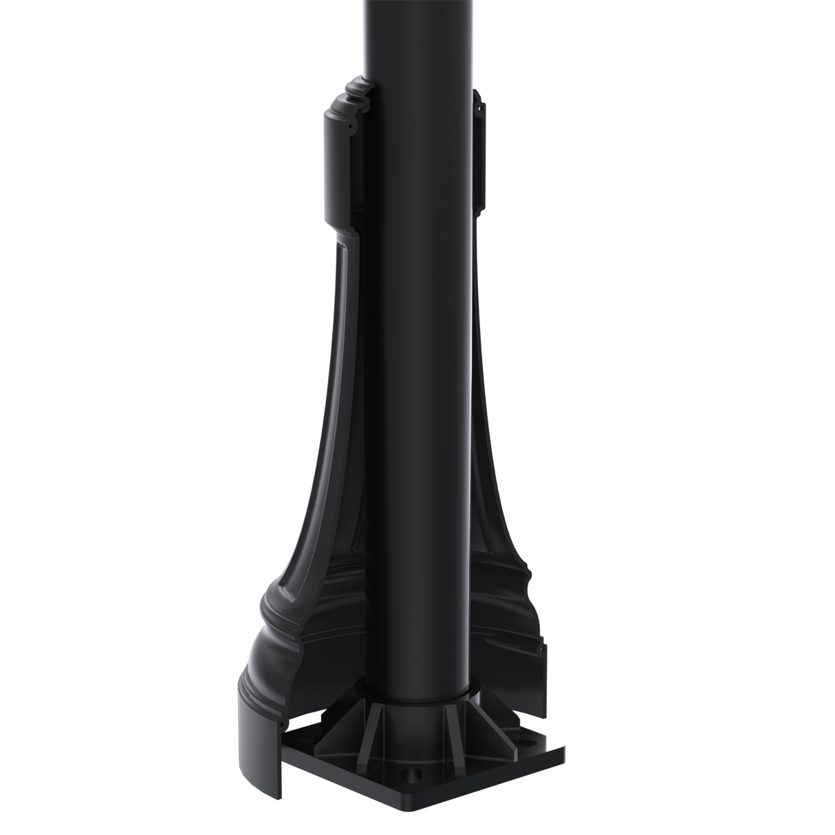 CL3 Decorative Clamshell Light Pole Base Cover for 5" Round Light Poles