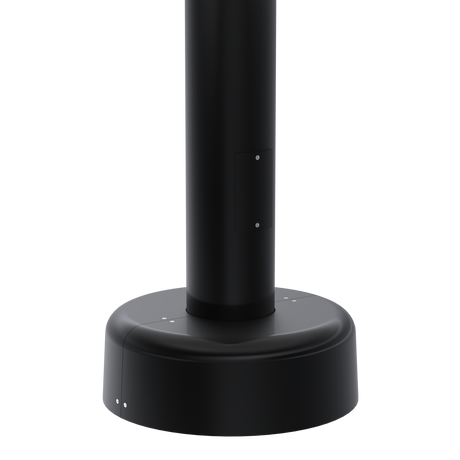 SC2 Spun Clamshell Light Pole Base Cover for 4" Round Light Poles