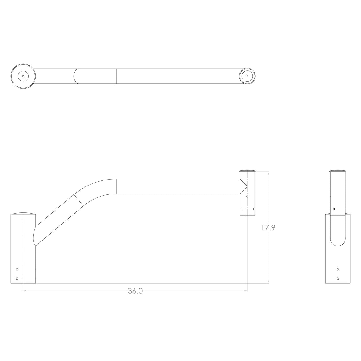 BR13 36” Upsweep Arm