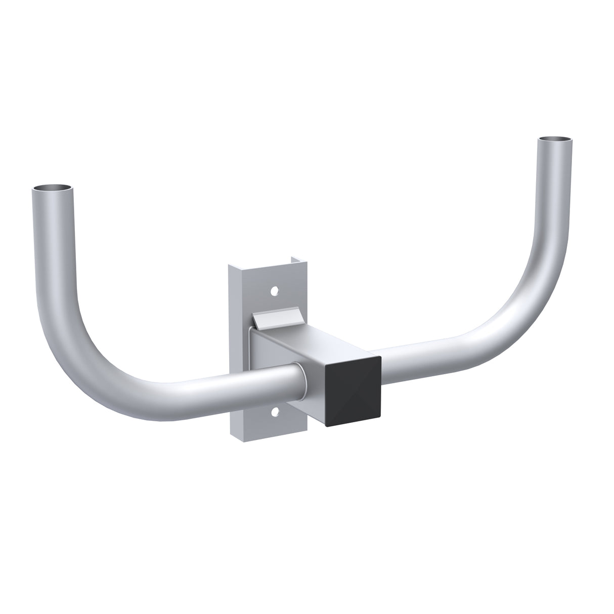 2 @ 180deg. Fixture Mount, Aluminum Bullhorn Bracket, Wood Pole or Round Pole Mount