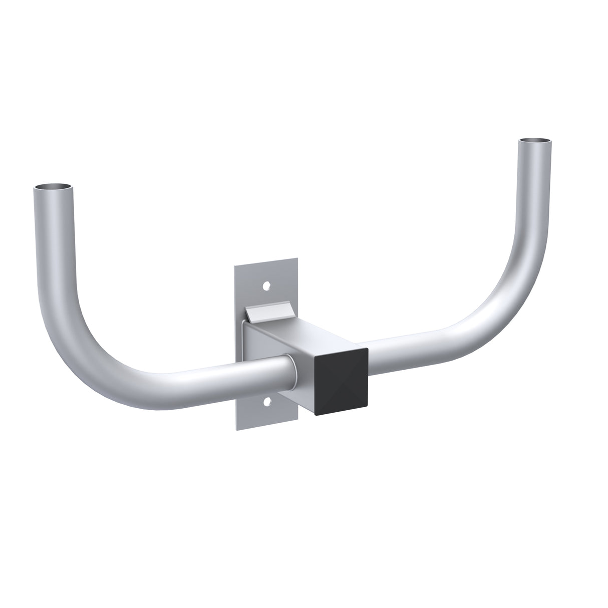 2@180deg. Fixture Mount, Aluminum Bullhorn Bracket, Square Pole or Wall Mount