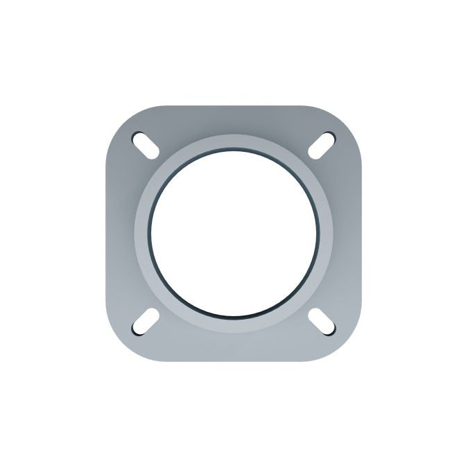 12' Tall x 4.0" OD x 0.125" Thick, Fluted Round Straight Aluminum, Decorative Homewood Style Anchor Base Light Pole