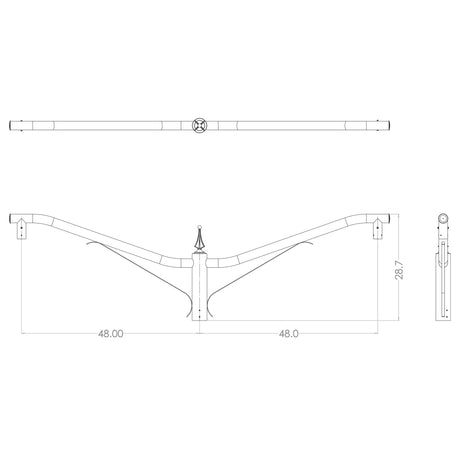 HS2 2@180 Deco Upsweep Arm