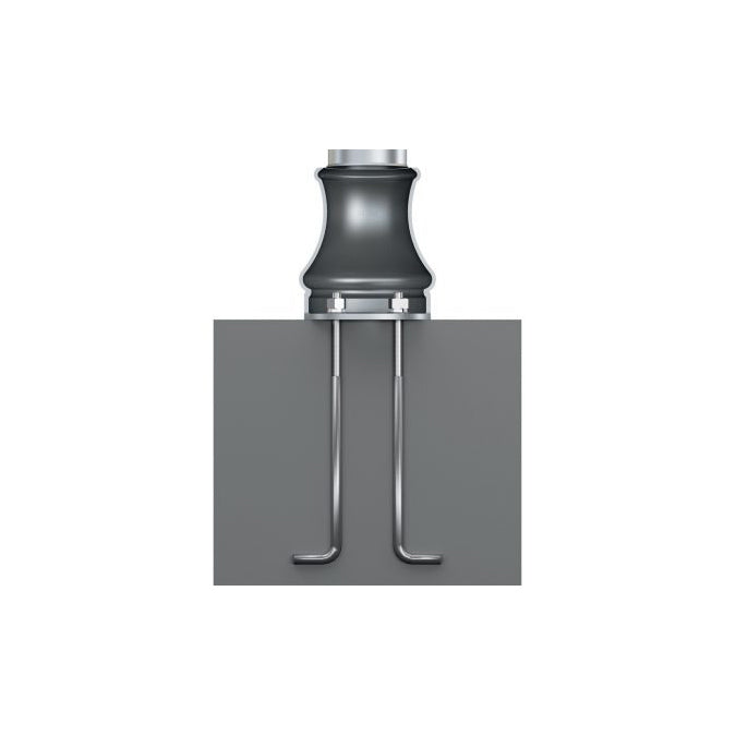 14' Tall x 5.0" OD x 0.125" Thick, Fluted Round Straight Aluminum, Decorative Lincoln Style Anchor Base Light Pole