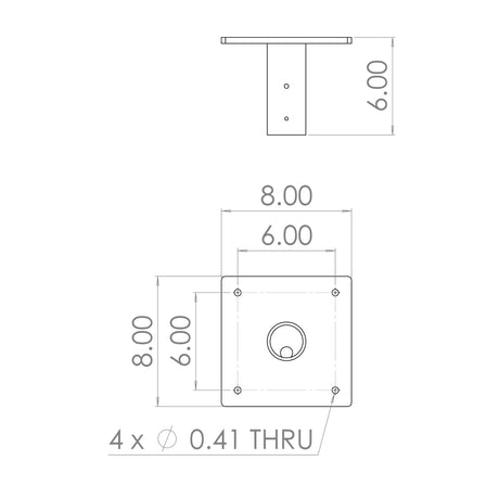 PC1 Short Pendant Ceiling Mount