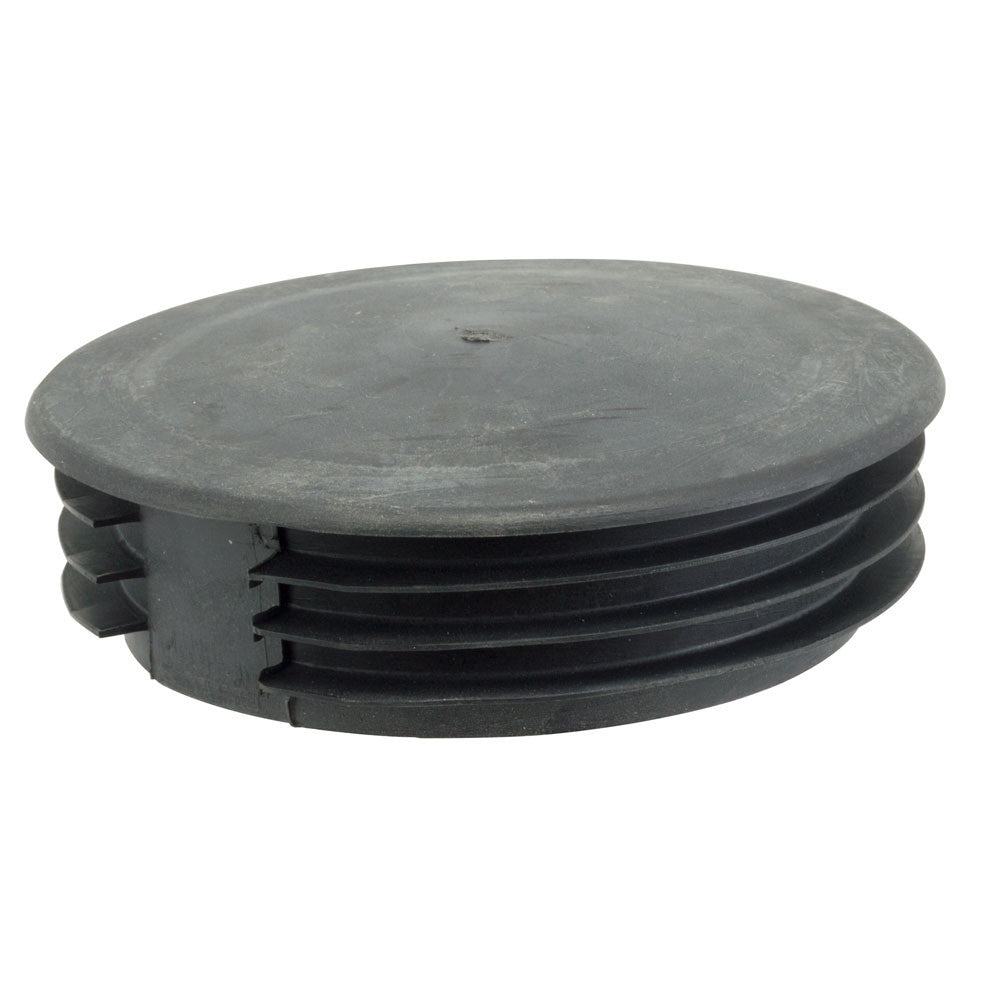Round Injection Molded Plastic Top Cap for 4" OD Round Light Pole
