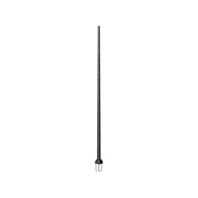 12' Tall, Round Tapered Fiberglass, Anchor Base Light Pole