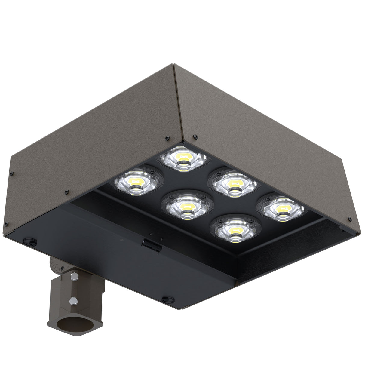 250W, NAFCO® Medium SHX Shoebox LED Light Fixture, 40000 Lumens