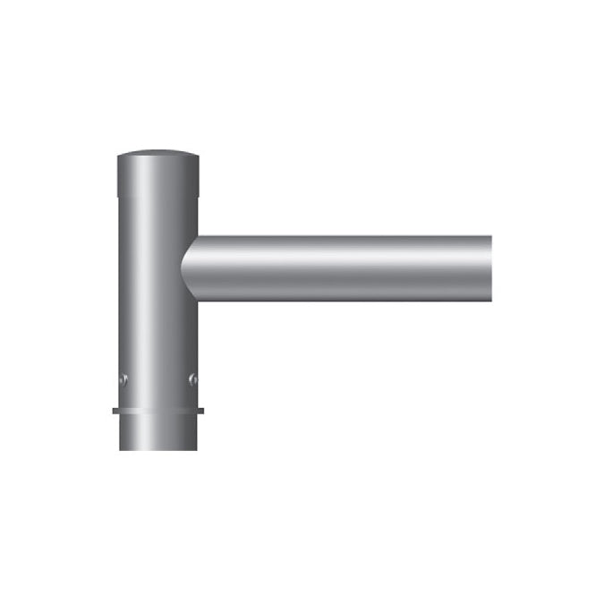 Single Fixture Mount, 12" Long, Steel Spoke Bracket, Pole Top Mount