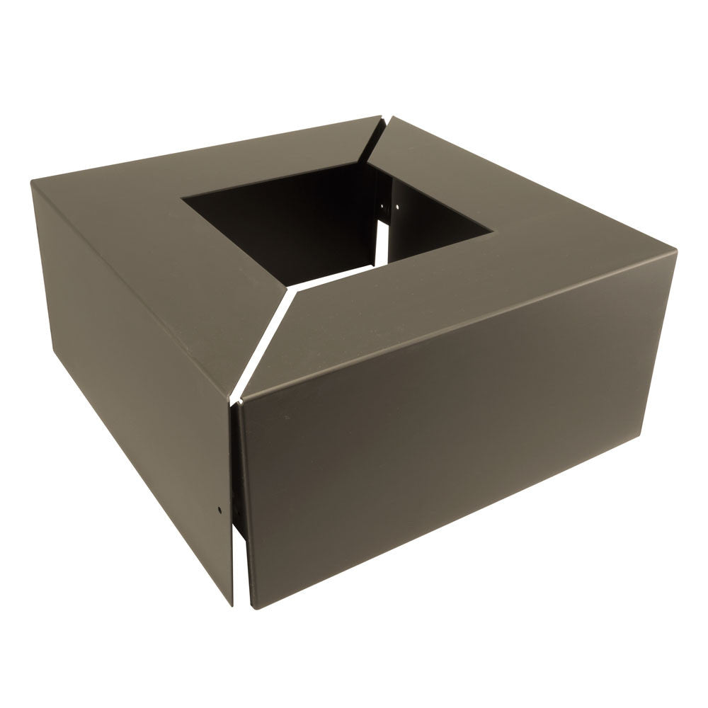 10.125" x 10.125" x 5" Square Aluminum Base Cover for 4" OD Square Light Pole