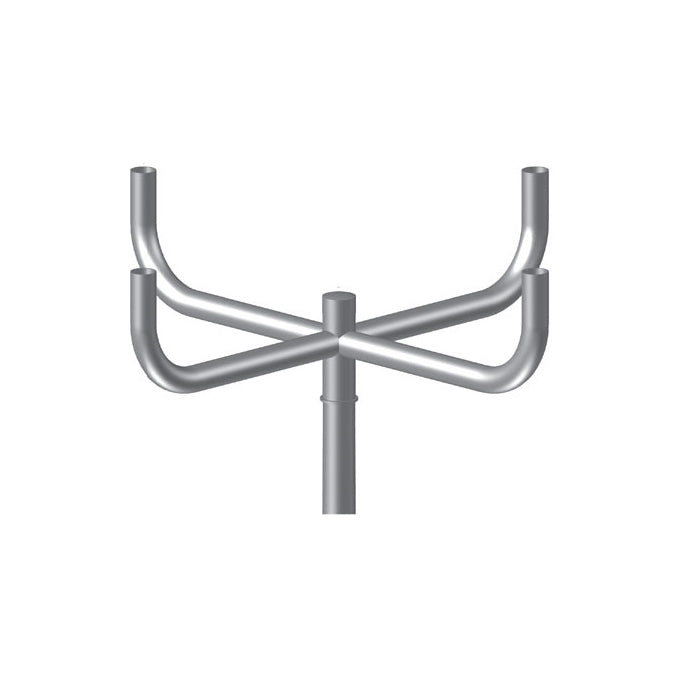 4 @ 90 deg. Fixture Mount, Steel Bullhorn Bracket, Pole Top Mount