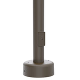 30' Tall x 5.0" OD x 7ga Thick, Round Straight Steel, Anchor Base Light Pole
