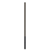 10' Above Grade x 4.0" OD  x 0.125" Thick, Round Straight Aluminum, Direct Burial Light Pole