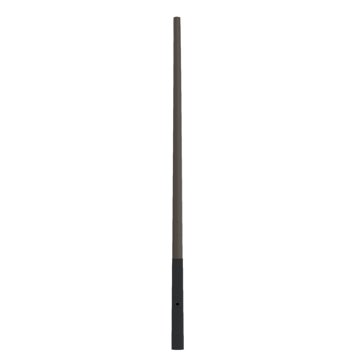 12' Above Grade x 5.0" Base OD x 3.0" Top OD x 0.125" Thick, Round Tapered Aluminum, Direct Burial Light Pole
