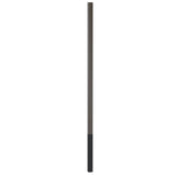 18' Above Grade x 4.0" OD  x 0.188" Thick, Square Straight Aluminum, Direct Burial Light Pole