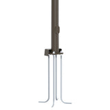 25' Tall x 5.9" Base OD x 2.4.0" Top OD x 11ga Thick, Round Tapered Steel, Anchor Base Light Pole
