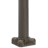 35' Tall x 10" Base OD x 6.0" Top OD x 0.250" Thick, Round Tapered Aluminum, Anchor Base Light Pole