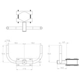 BH2 2@180 2.38” OD Bullhorn, Clamp Mount