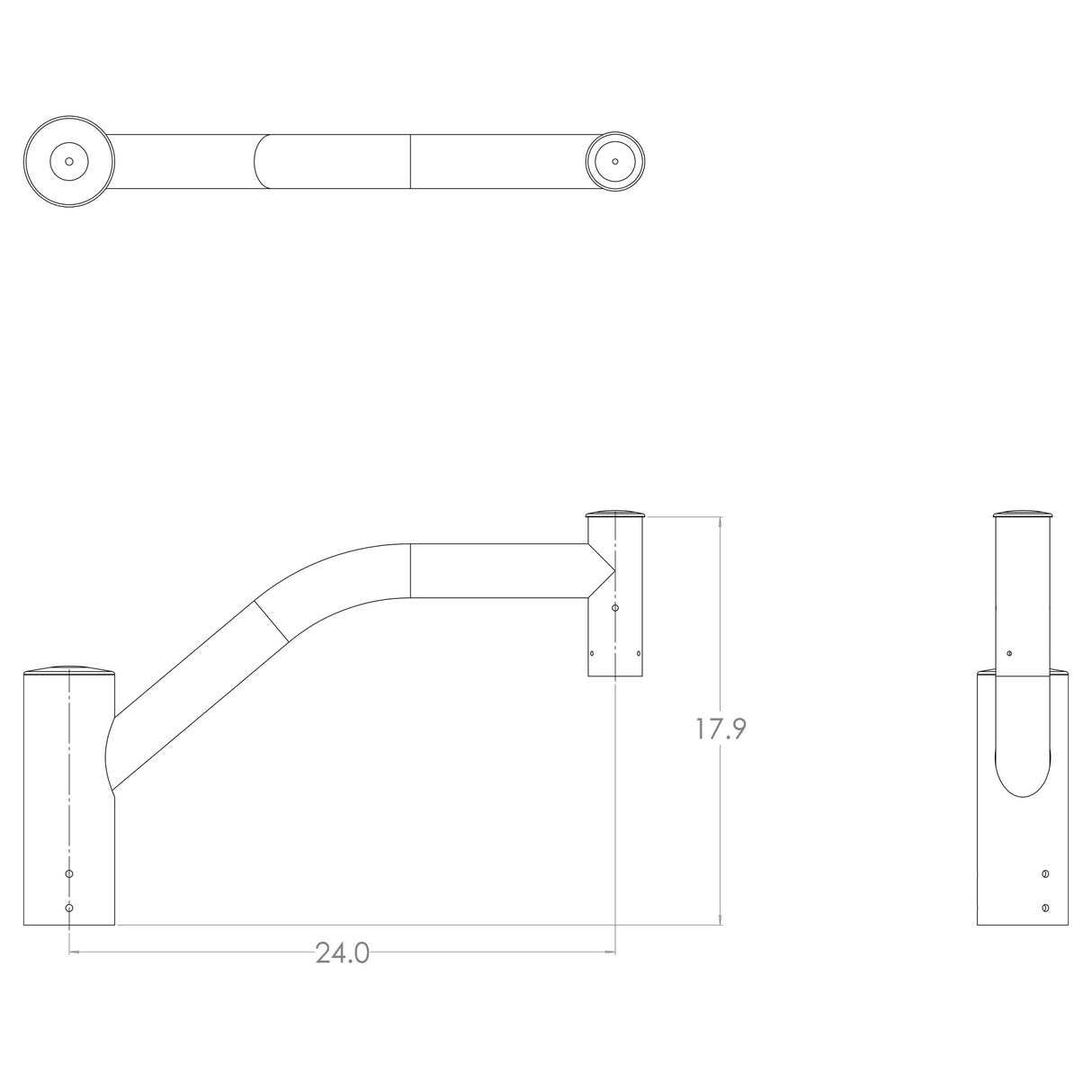 BR12 24” Upsweep Arm