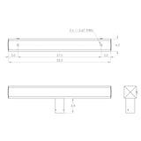 CH2 2 Light Crossarm, 2@180 Top, Round Pole or Tenon Mount