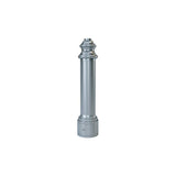14' Tall x 4.0" OD x 0.125" Thick, Fluted Round Straight Aluminum, Decorative Georgetown Style Anchor Base Light Pole