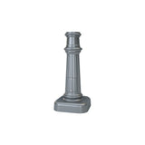 16' Tall x 4.0" OD x 0.125" Thick, Round Straight Aluminum, Decorative Homewood Style Anchor Base Light Pole