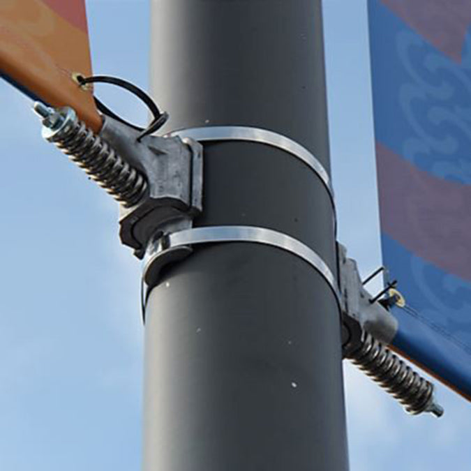 BannerSaver Wind-Spilling Banner Bracket Arm, Medium Kit For Banners Less Than 20 sq. ft.