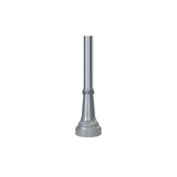 10' Tall x 4.0" OD x 0.125" Thick, Round Straight Aluminum, Decorative York Style Anchor Base Light Pole