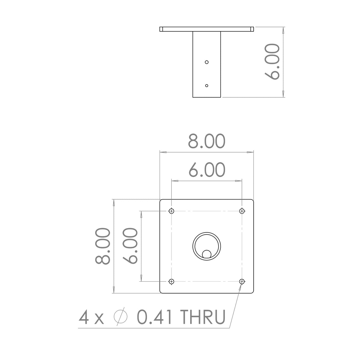 PC1 Short Pendant Ceiling Mount