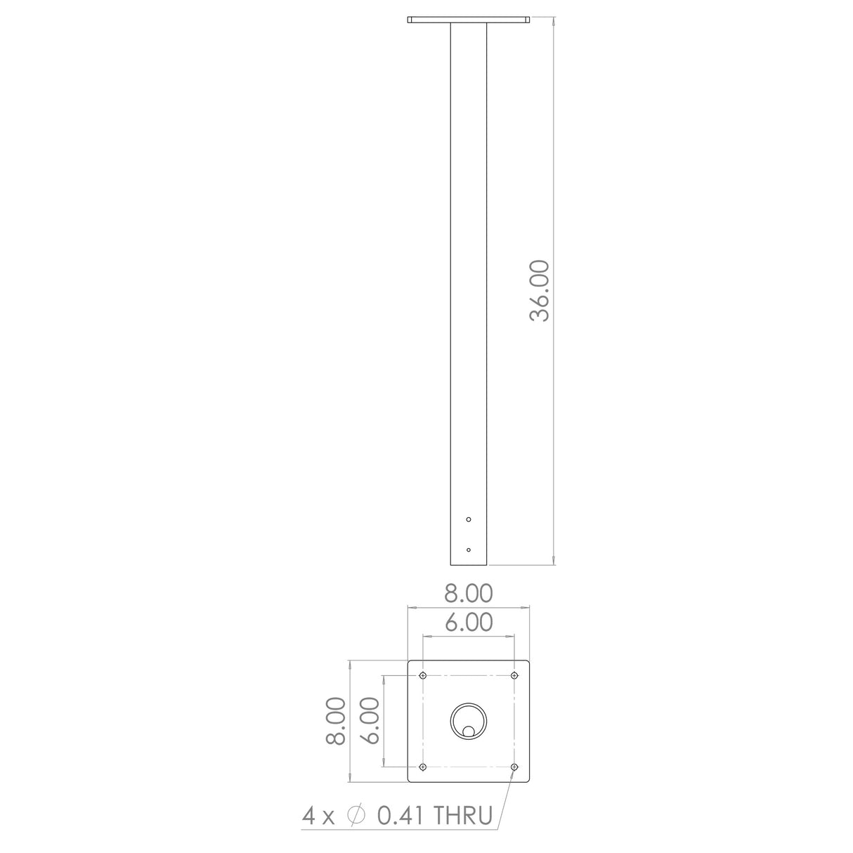 PC2 Medium Pendant Ceiling Mount