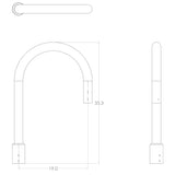 SH1 Single Shepherds Hook Pole Top Bracket