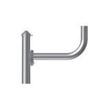 Single Fixture Mount, Steel Bullhorn Bracket, Side Mount