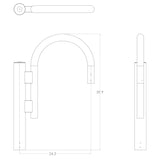 SS1 Single Side Shepherds Hook Pole Top Bracket