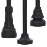 12' Above Grade + 4' Below Grade x 5.0" OD x 0.188" Wall Thickness, Round Straight Aluminum, Direct Burial Decorative Light Pole
