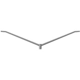2 @ 180 deg. Fixture Mount, 6' Long, Aluminum Tapered Elliptical Mast Arm Bracket, Pole Top Hub Mount