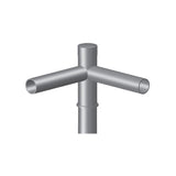 2 @ 90 deg. Fixture Mount, 12" Long, Steel Spoke Bracket, Pole Top Mount