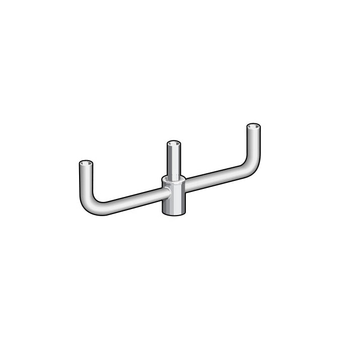 3 @ 180 deg. Fixture Mount, Aluminum Bullhorn Bracket, Pole Top Mount