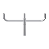 3 @ 180 deg. Fixture Mount, Steel Bullhorn Bracket, Pole Top Mount