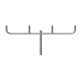 5 @ 180 deg. Fixture Mount, Steel Bullhorn Bracket, Pole Top Mount