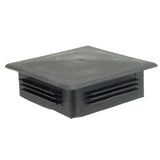 Square Injection Molded Plastic Top Cap for 4" OD Square Light Pole