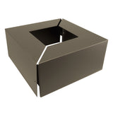 10.125" x 10.125" x 5" Square Aluminum Base Cover for 4" OD Square Light Pole